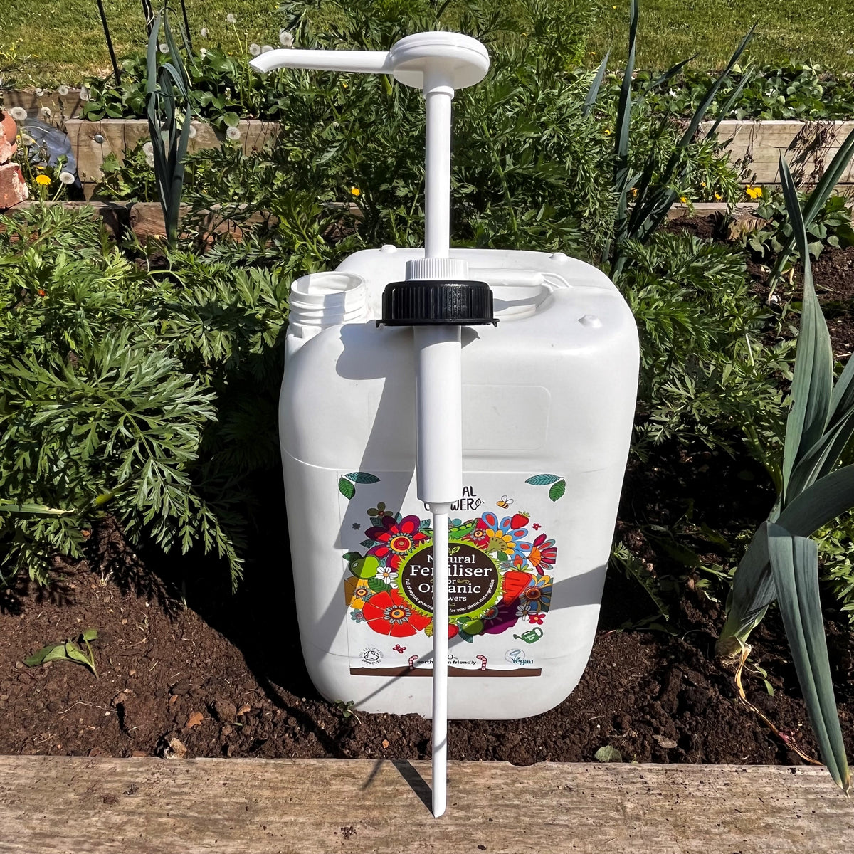 10L jerry can dispensing pump with 51mm cap fitting and dip tube
