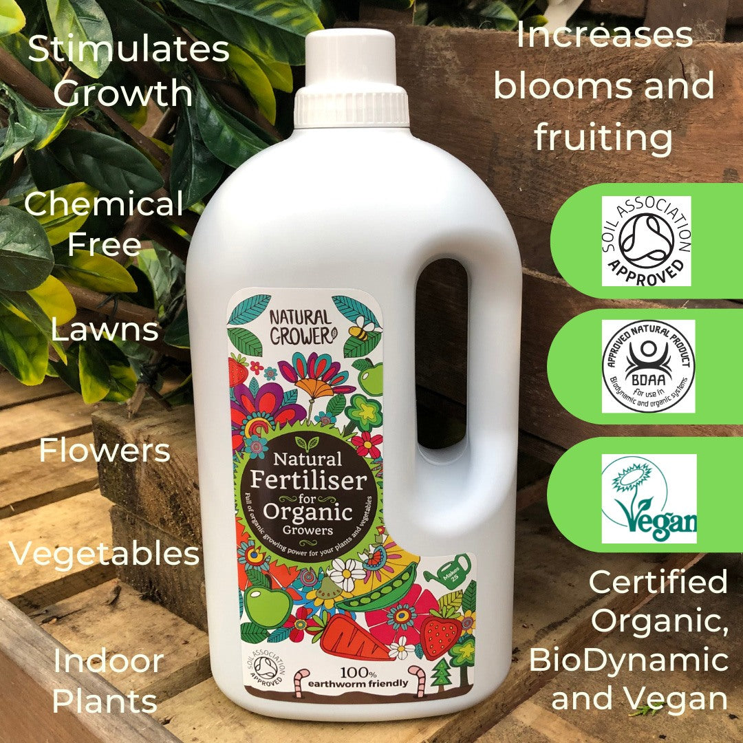 vegan organic liquid fertilizer Natural Liquid Fertiliser 2L