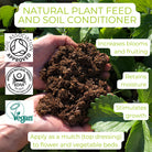 plant feed, mulch, top dress, soil health, top dressing, mulching, weed control