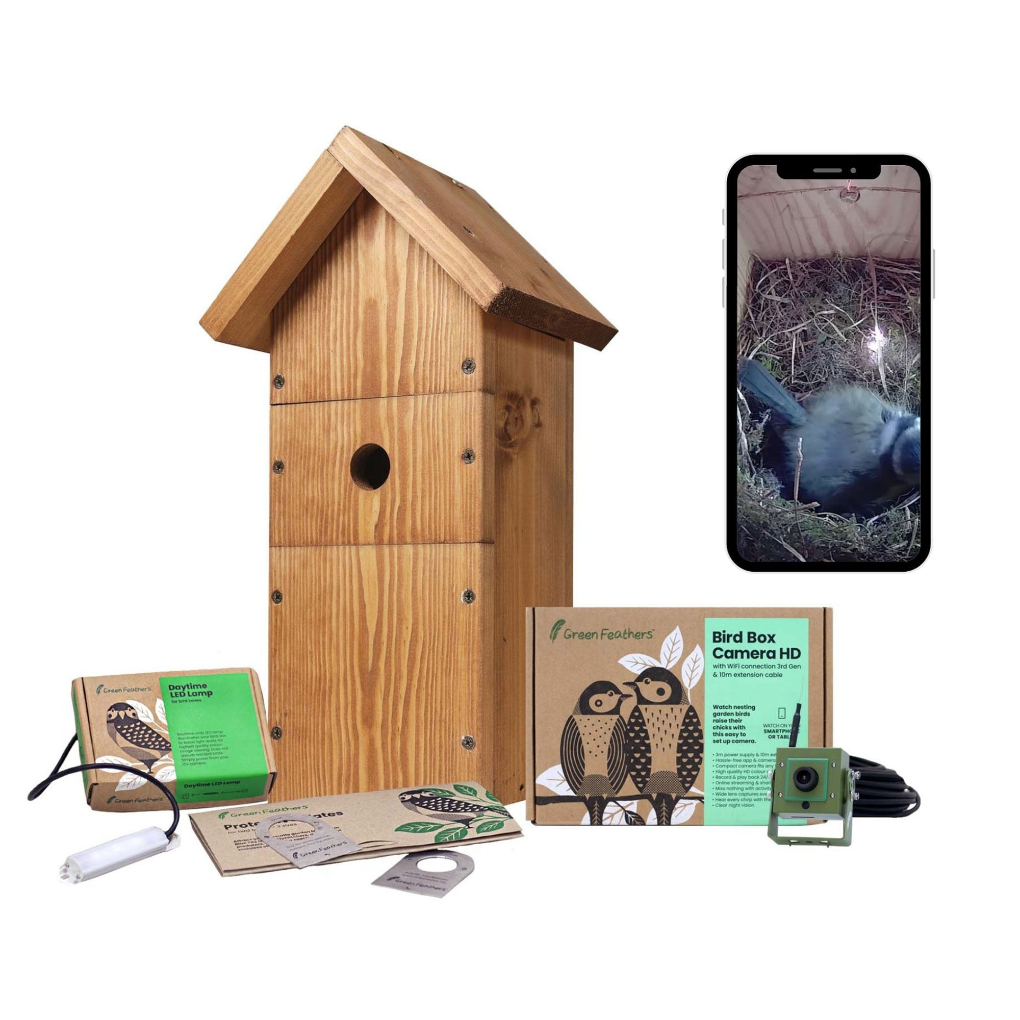WiFi Bird Box HD Camera Complete Pack – Natural Grower